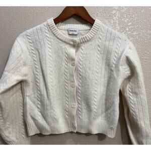 Aritzia Sunday Best Cardigan Sweater Cropped Women's Size L